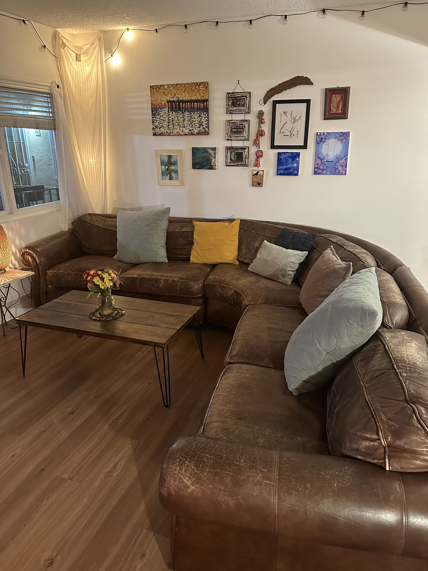 Leather Sectional Couch