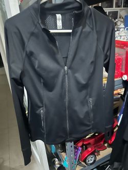Ideology Small  Women’s Full Zip Up Large Pockets Casual  Black Activewear