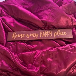 Wooden welcome sign for wall