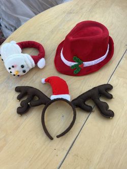Holiday Headbands And Hat (price is for all 3)