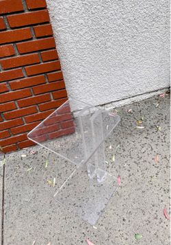 Lucite side table