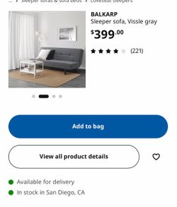 IKEA futon sofa bed