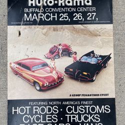 VINTAGE AUTO RAMA POSTER 