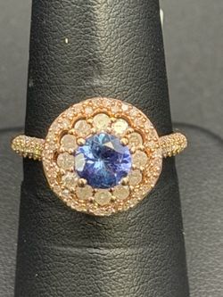 14kt rose gold cocktail ring