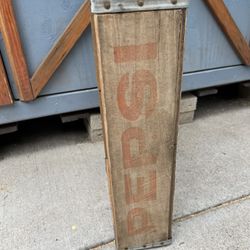 Vintage Pepsi Wooden Crate