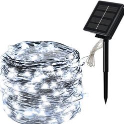Solar Powered Fairy String Lights 4 Pack 120 Total Feet Auto On And Off  Color Is White 