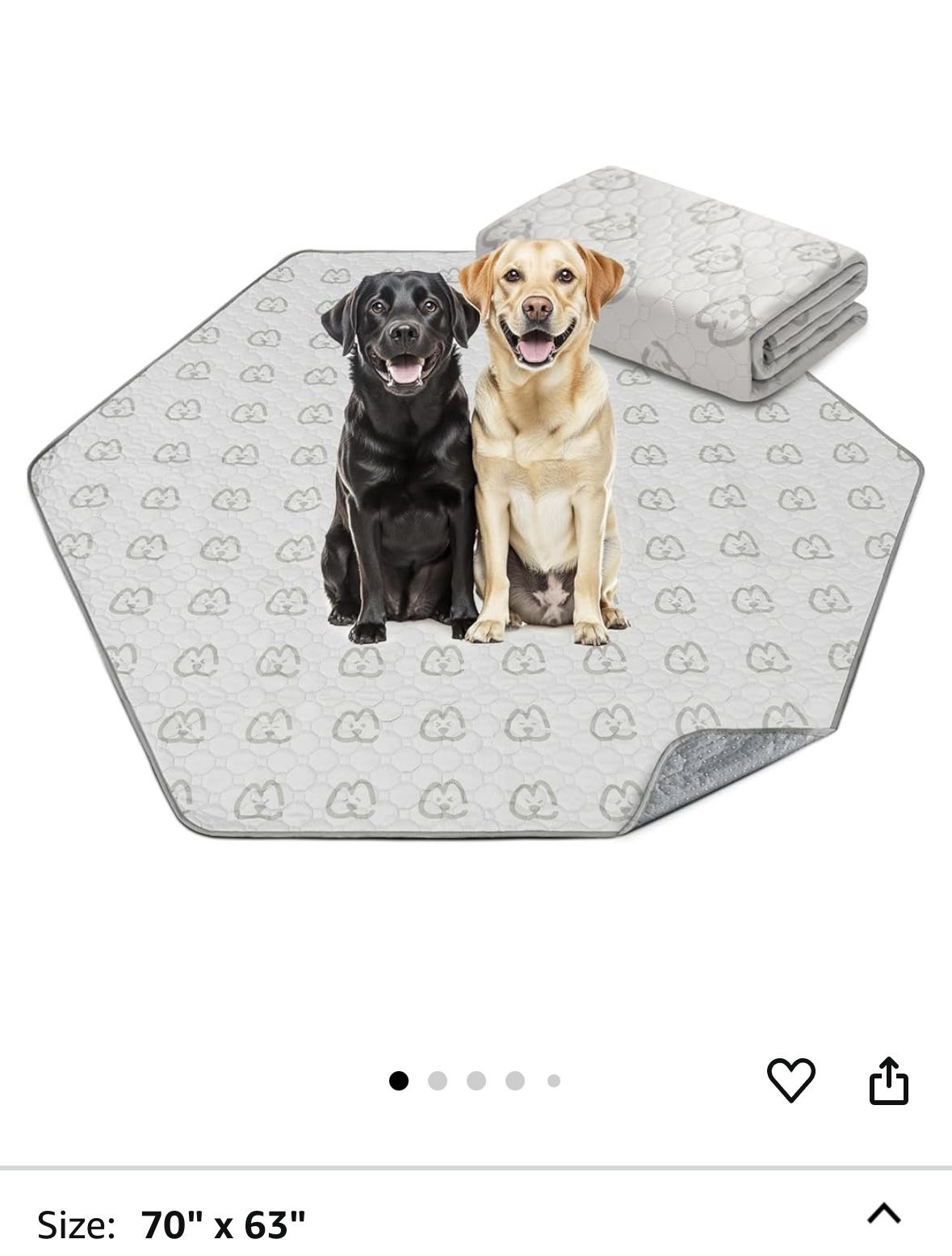 FXW Washable Pee Pads for Dogs, Puppy Pads with Super Absorbent, Specifically Designed for FXW Rollick/Homeplus 32/40/45inch 6 Panels Dog Playpen, Hex