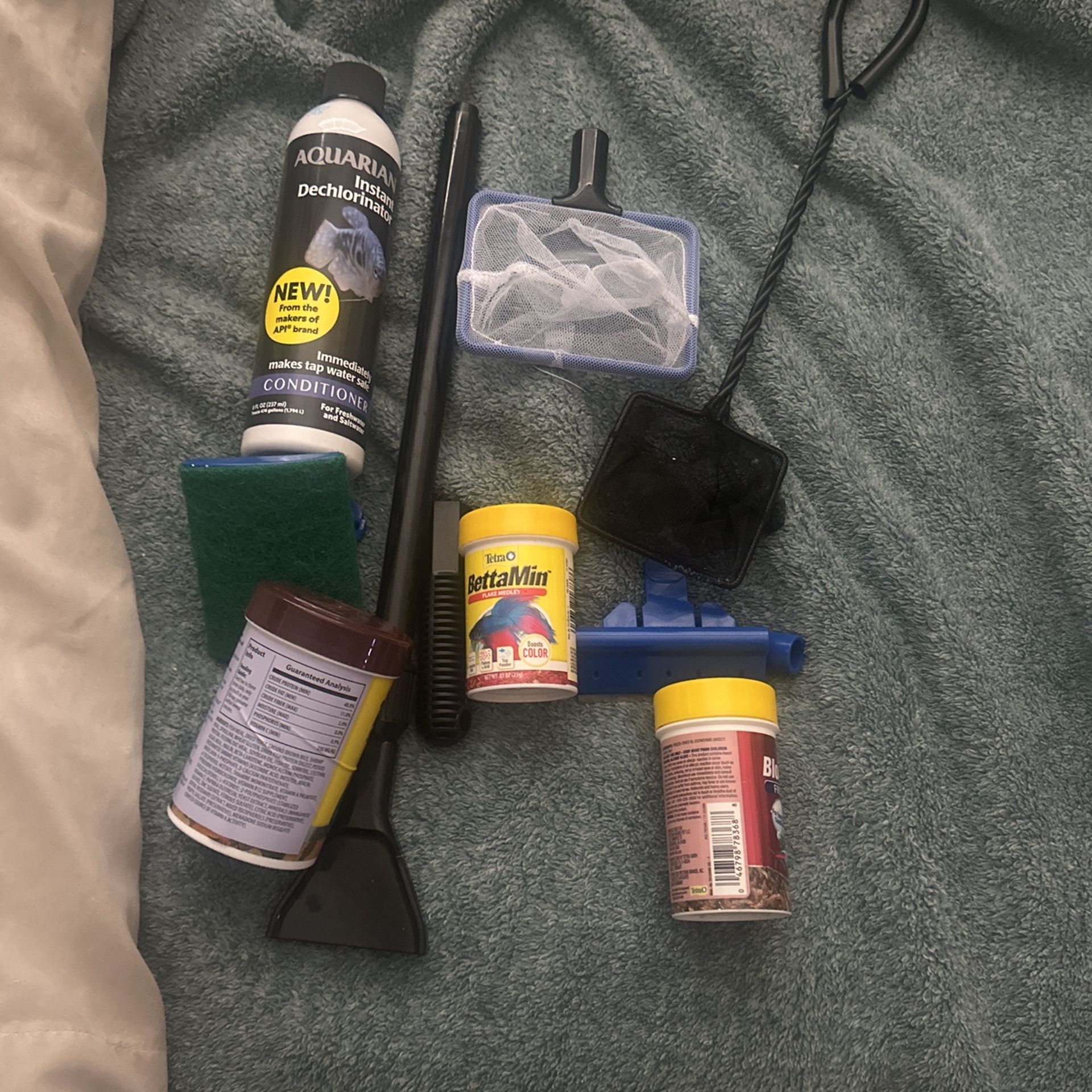 Fish Cleaning Supplies And Food