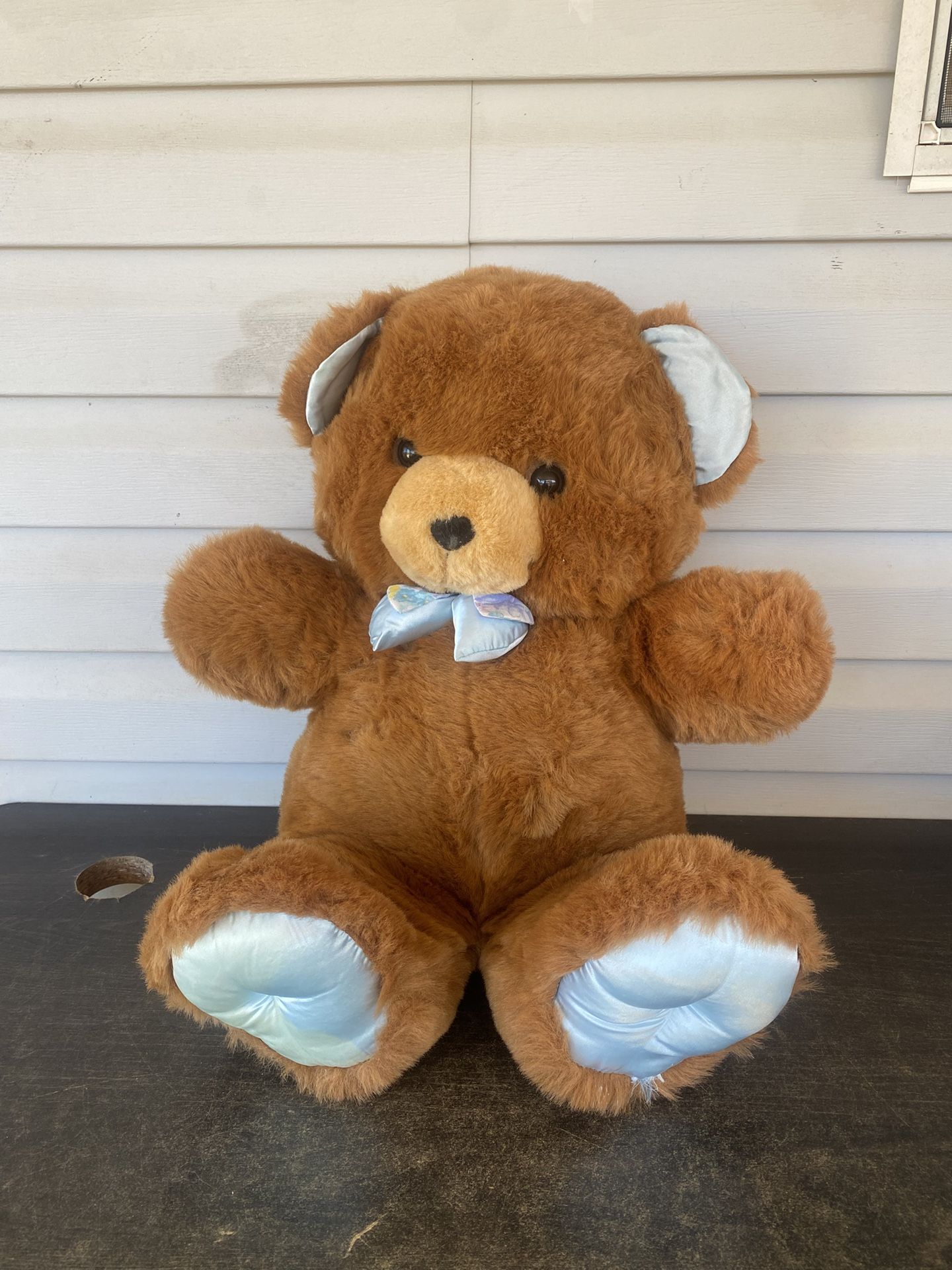 HUGE Vintage Teddy Precious Dandee Plush Stuffed Bear 19”