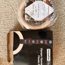 Brand New Wooden Gym Rings - $25