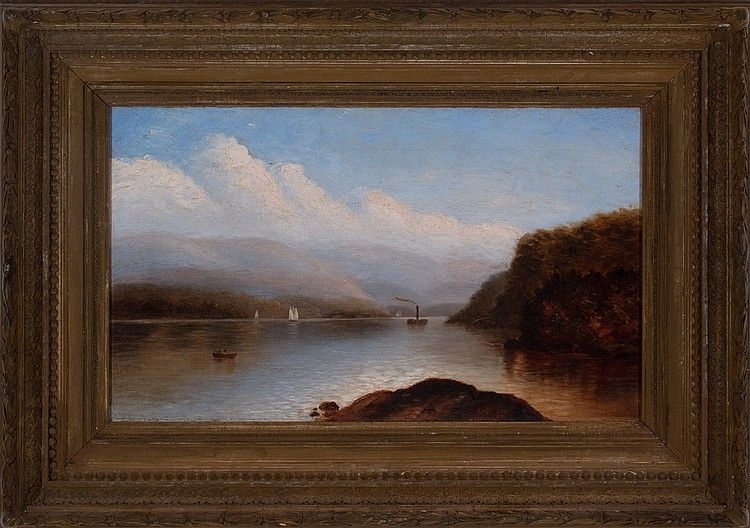 ANTIQUE (Oil On Canvas) By Important Listed Artist John William Casilear (American, 1811 to 1893)