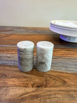 Marble Salt & Pepper Shakers 