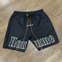 Men’s Black Shorts Homme 
