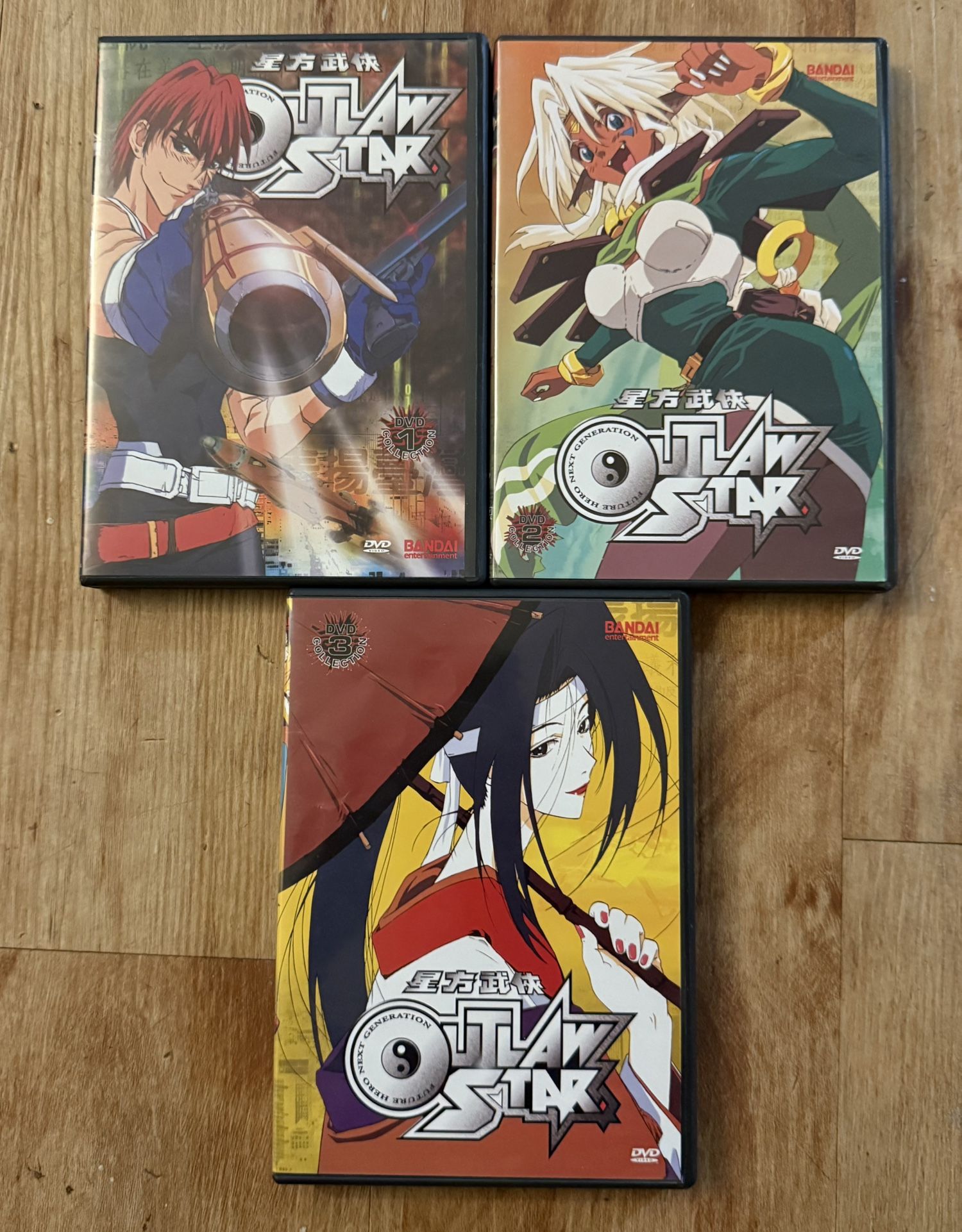 Outlaw Star 6-DVD Complete Anime Series Vols 1 2 3 Eps 1-26 Bandai - Great Discs
