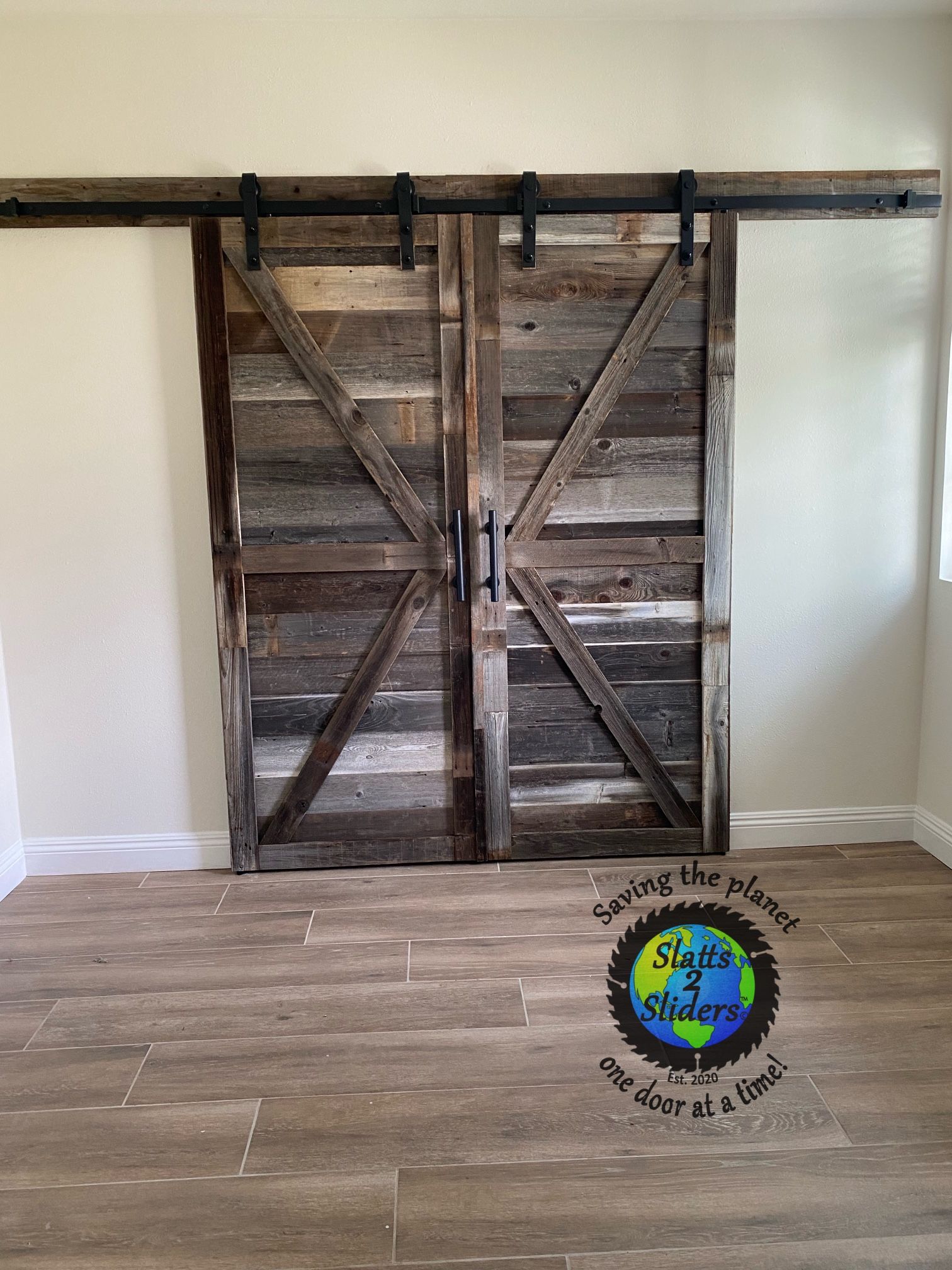 Grey Barn Door
