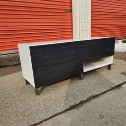White Media Center TV Stand