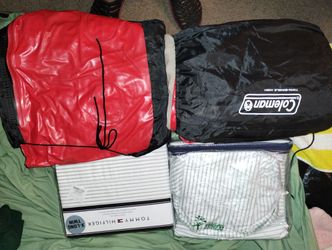 Coleman Twin Single High Air Mattress And Sheet Set