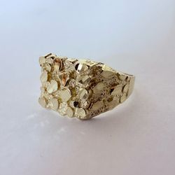 10K Gold Nugget Ring