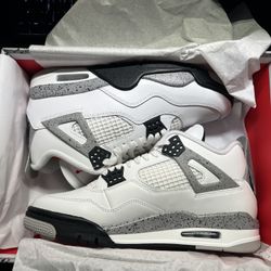 AIR JORDAN 4 WHITE CEMENT 