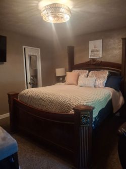 Queen Bedroom set mattress set not included
