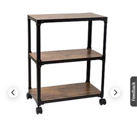 Mind Reader 3-Tier Multipurpose Utility Cart, Black )