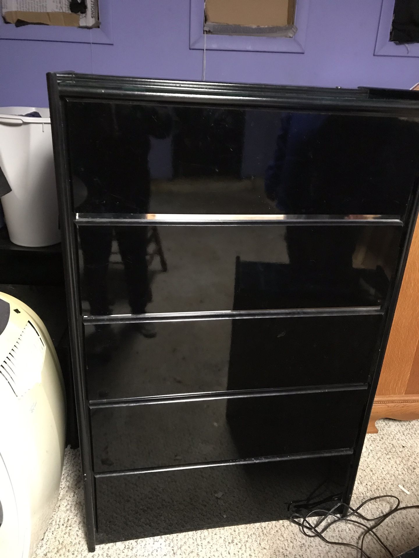 Matching Bedroom set - Headboard, Tall Dresser, Night Stand - Black