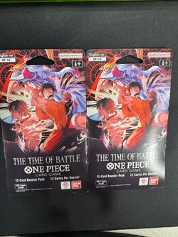 2x One Piece TCG English OP-16 The Time Of Battle Booster Sleeved Pack