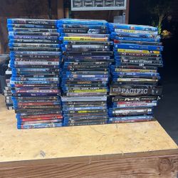 90 Blue Ray Movies Lot