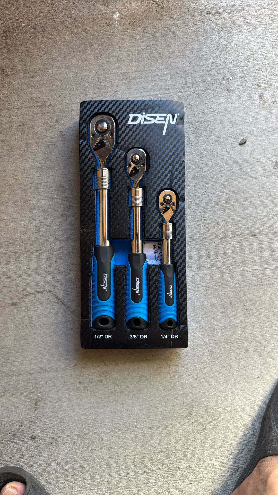 Three Pack Expendable Ratchet 1/2 +3/8  +1/4