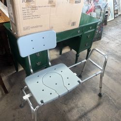 Shower Chair Bath Transfer Bench With Cutout  (New in Box)