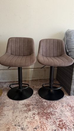 Sillas de bar, color Dark Brown