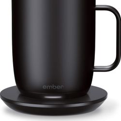 Ember Temperature Control Smart Mug 2, 14 Oz, App-Controlled Heated Coffee Mug with 80 Min Battery Life and Improved Design, Black