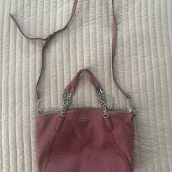 Pink Coach Purse