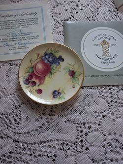 The or hard glory miniature collector's plate