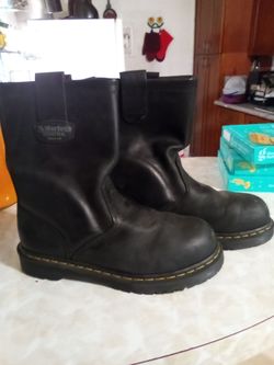 Dr. Martin Steel Toe Boots, Mens 9