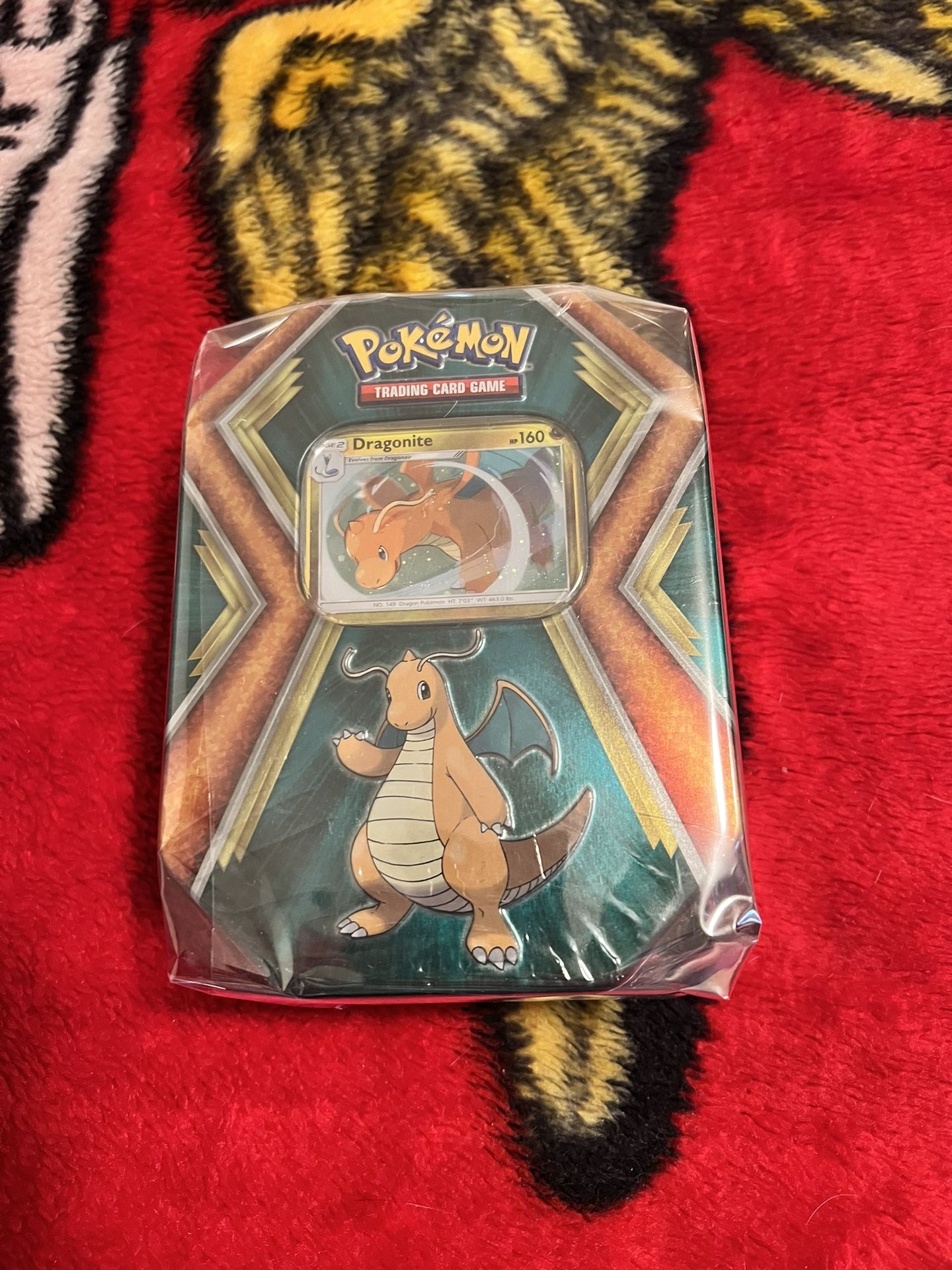 Pokemon Dragonite Tin With Swirl