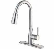 Sadira Single-Handle Pull-Down Sprayer Kitchen Faucet in Stainless Steel