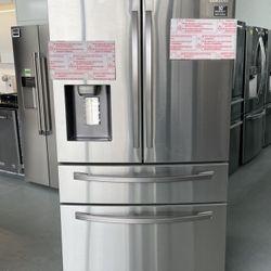 Samsung 28 Cu. Ft. Fingerprint Resistant Stainless Steel 4-Door French Door Refrigerator With FlexZone Drawer OT1OB
