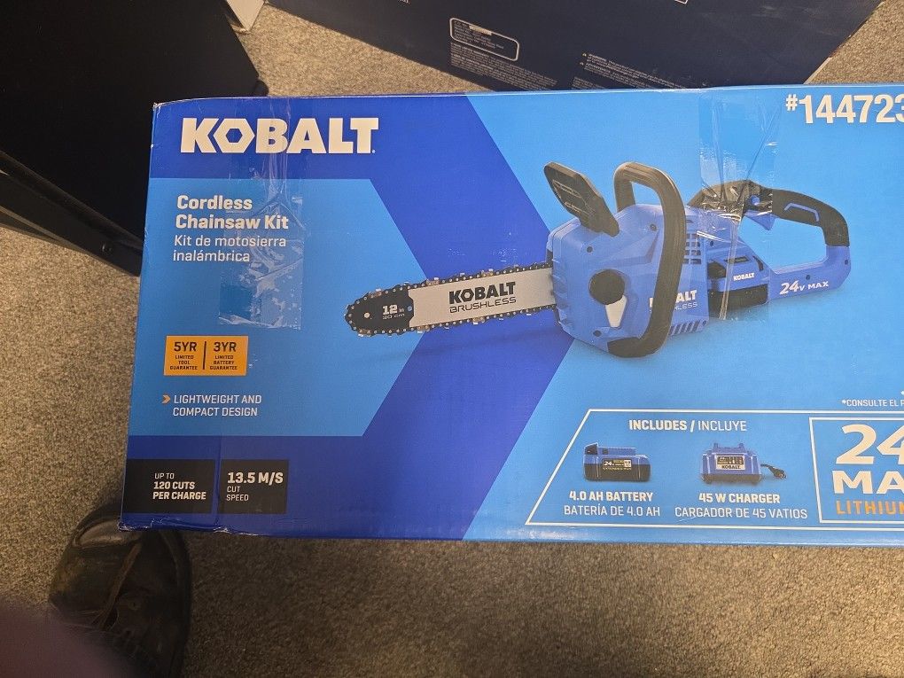 Kobalt Cordless Chainsaw Kit 12 Inch