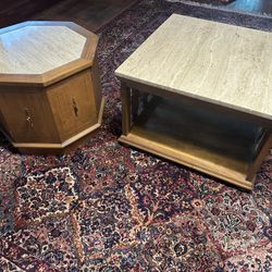 Stunning Mid Century Coffee Table And End Table Set 