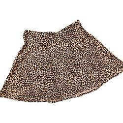 OLD NAVY Leopard Print Stretch Skater Skirt Girls 14 XL
