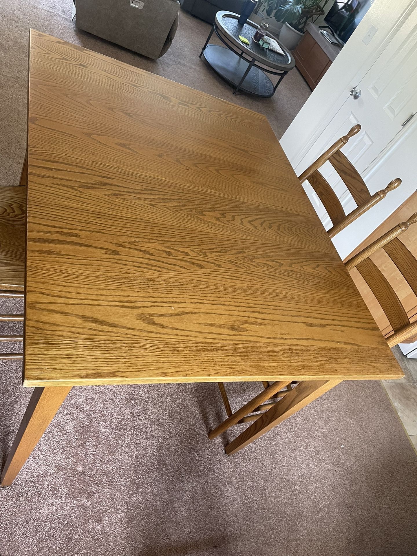 Bar Height Dining Table Amish Made 6 Chairs