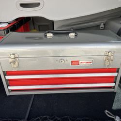 Vintage Craftsman Heavy Duty  Tool Box 