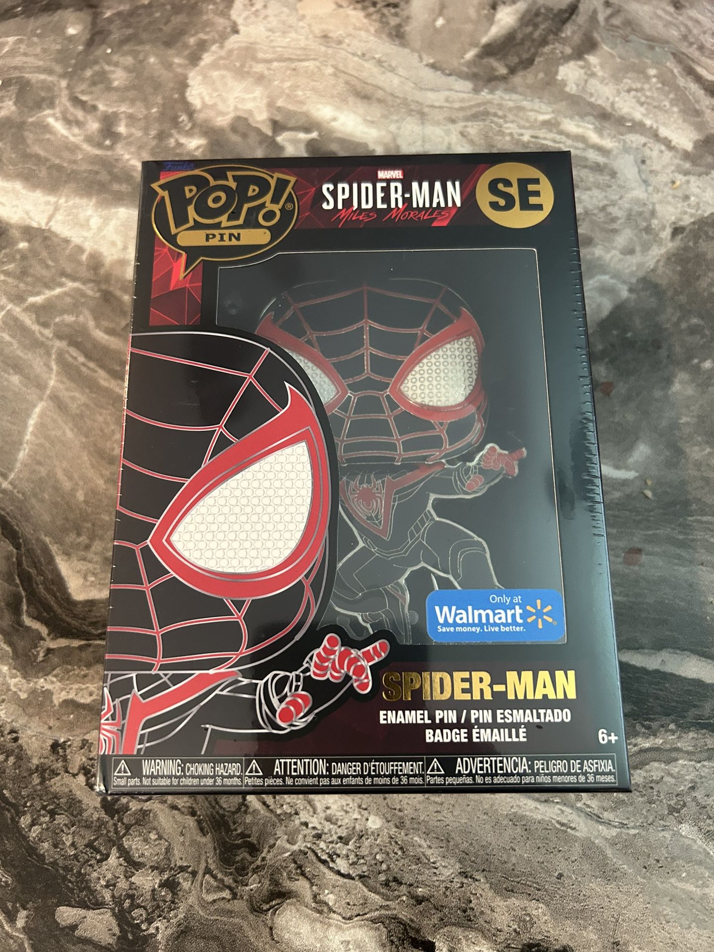 new sealed miles morales spider man funko pop pin