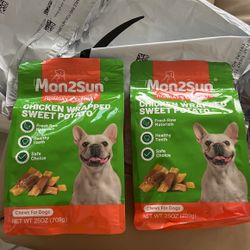 Dog Treat Chicken Wrapped Sweet Potato