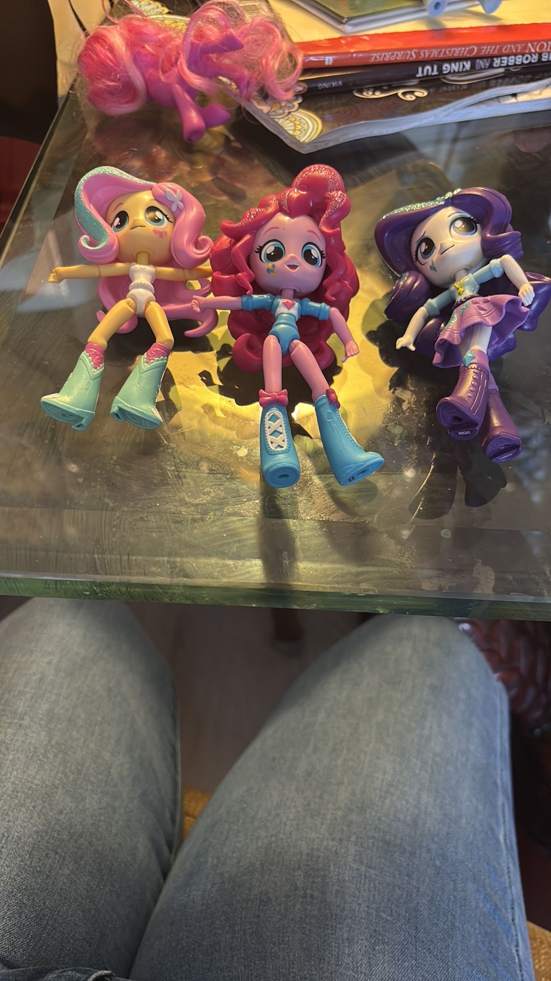 (3) My little Pony Mini Equestria dolls figurines