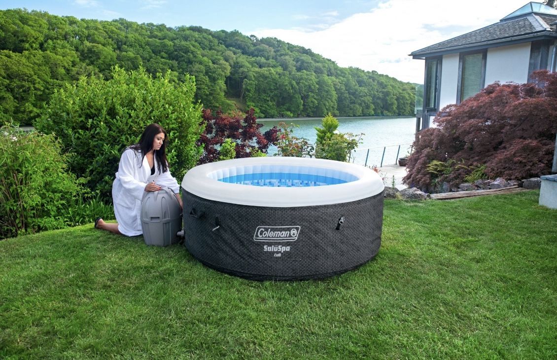 Coleman Inflatable Hot Tub SaluSpa Cali AirJet 24 Person 71" x 26" w