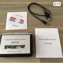 Portable Casette Tape  Player / Tape To Digital Converter 