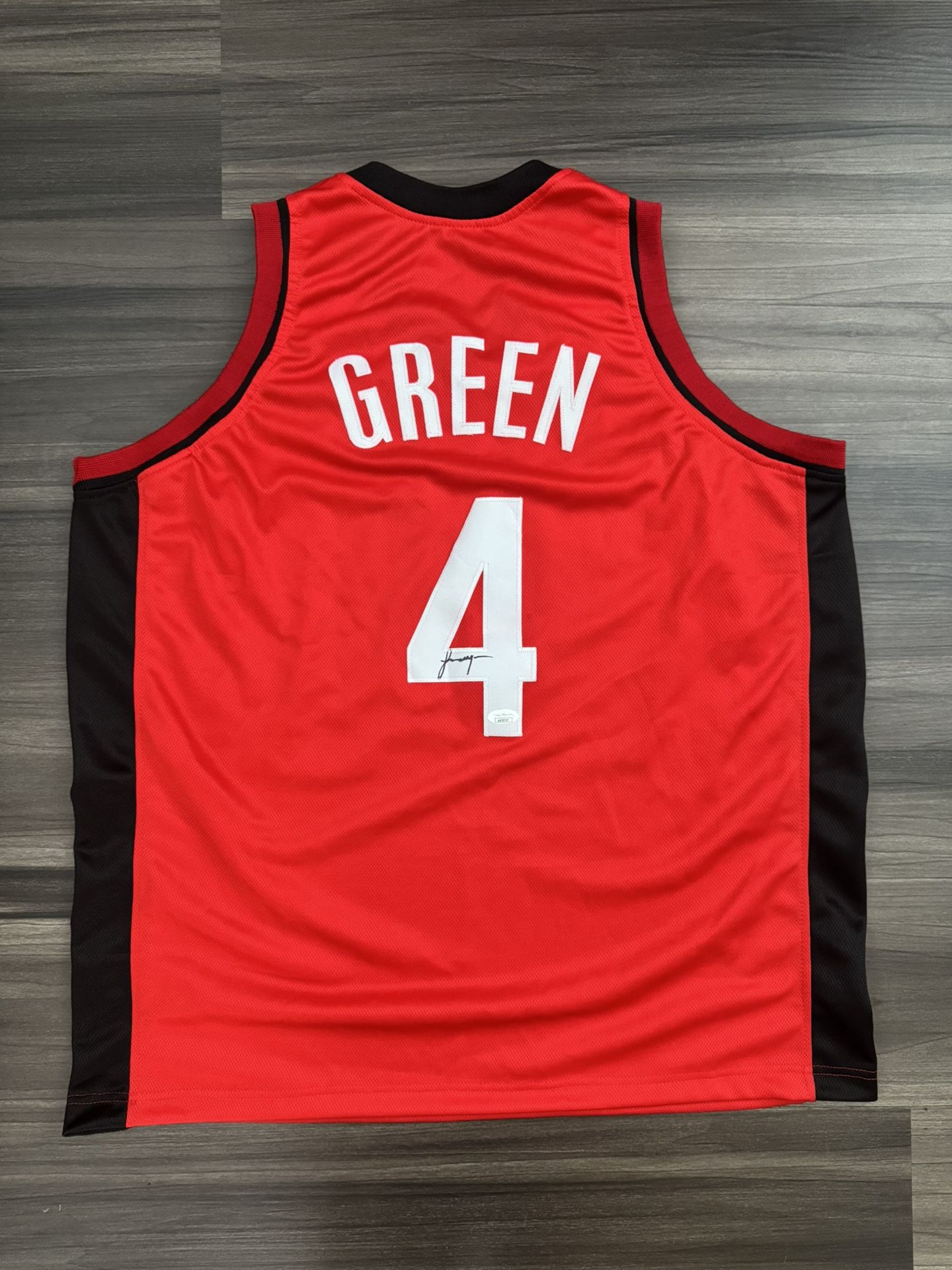 JSA Authenticated Jalen Green #4 Houston Rockets Signed Autograph Jersey 