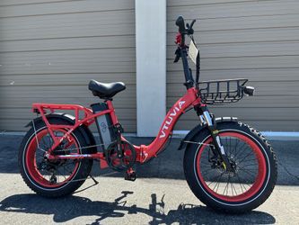 Brand New VTUVIA SF20H 750 Watts Upgraded Version 15Ah Battery Folding Eclectic Bike In Red